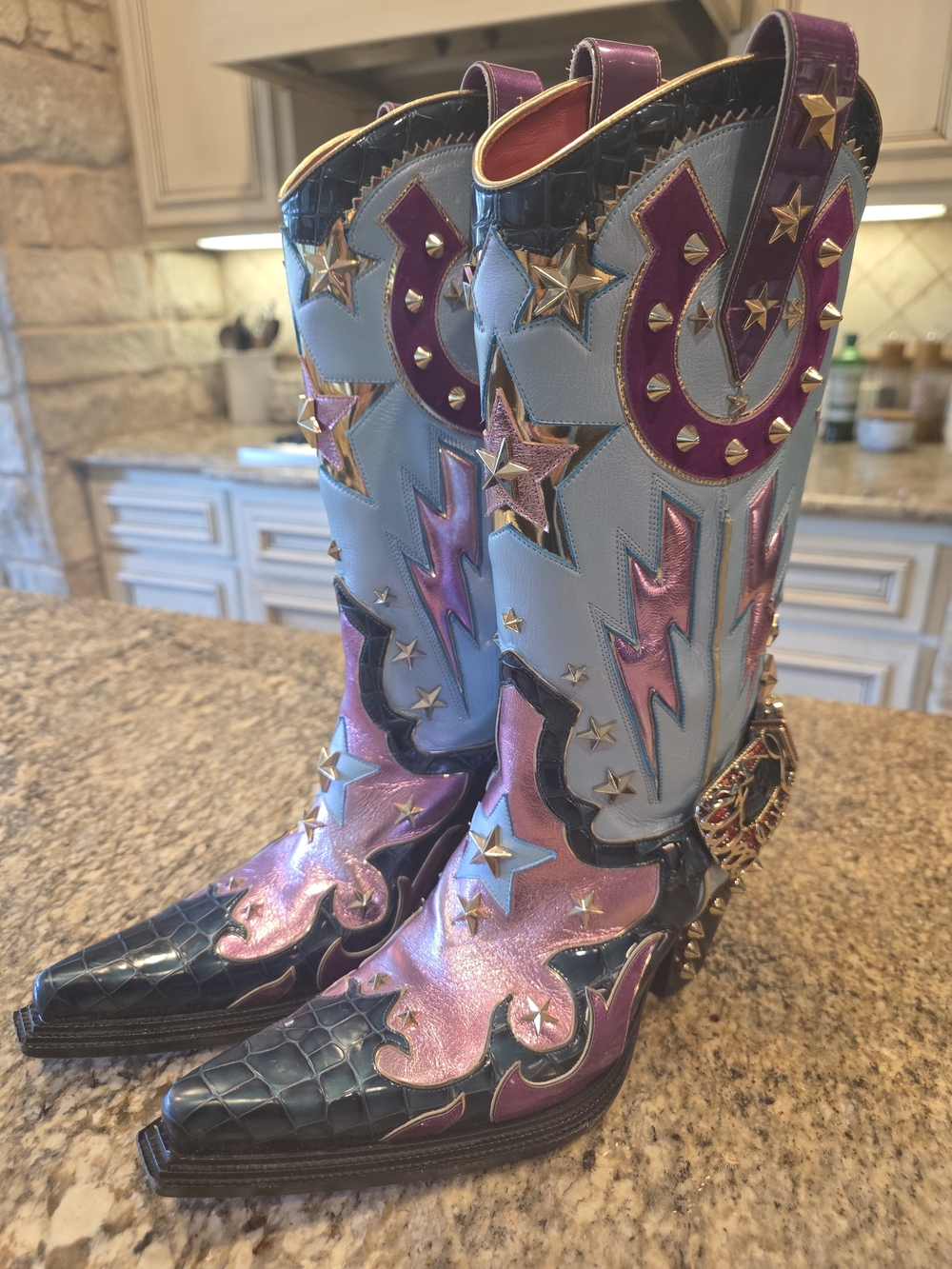 Christian Louboutin Kennywood Alta Cowboy Boots